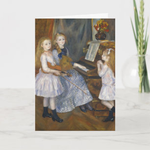 Cottagecore Renoir Musikalische Schwestern Vintage Feiertagskarte