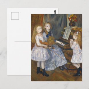 Cottagecore Renoir Musikalische Schwestern Vintage Postkarte