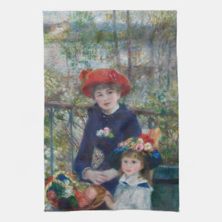 Cottagecore Renoir Schwestern Garten Landschaft Geschirrtuch