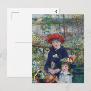 Cottagecore Renoir Schwestern Garten Landschaft Postkarte