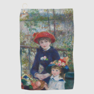 Cottagecore Renoir-Schwestern-Gartenlandschaft Golfhandtuch