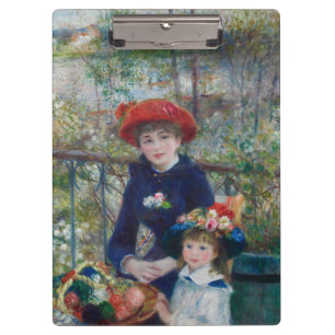 Cottagecore Renoir-Schwestern-Gartenlandschaft Klemmbrett