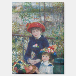 Cottagecore Renoir-Schwestern-Gartenlandschaft Magnet