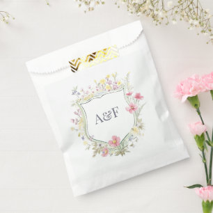 Cottagecore Romantische Botanische Gartenhochzeit Geschenktütchen