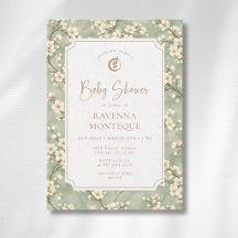 Cottagecore Salbei Blüten Eukalyptus Baby Shower