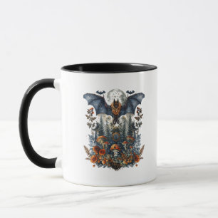 Cottagecore Schmetterlinge Fledermäuse N Pilz Mond Tasse