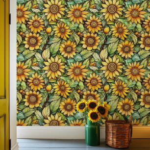CottageCore Sonnenblumen Tapete