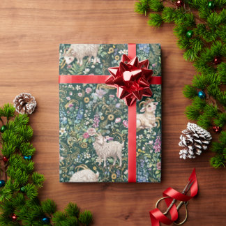 Cottagecore-Steinbock-Geschenkpapier  Geschenkpapier