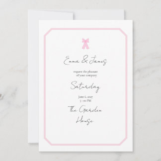 Cottagecore Streifen Hochzeitseinladung Einladung