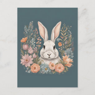 Cottagecore Süßer Hase Postkarte