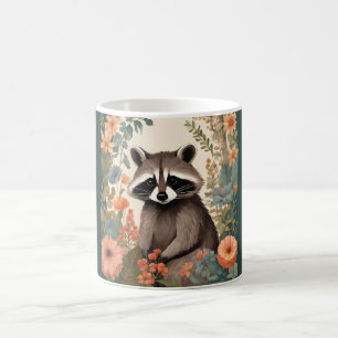 Cottagecore Süßer Waschbär Kaffeetasse