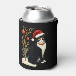 Cottagecore-Tuxedo-Katze Lustiges Weihnachts-Aesth Dosenkühler