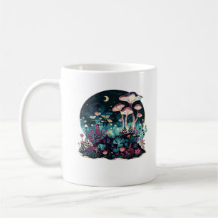 Cottagecore und ästhetische Goblincore Pilzmesse Kaffeetasse