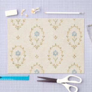 Cottagecore Vintage Floral Seidenpapier