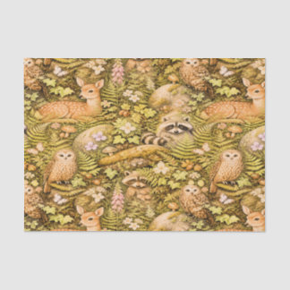 Cottagecore-Waldtier-Seidenpapier Seidenpapier