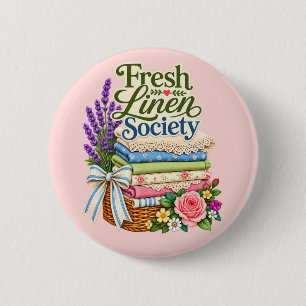 Cottagecore-Wäsche Lavendel Blumenwäsche Button