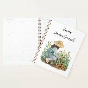 CottageCore Watercolor Garden Planer