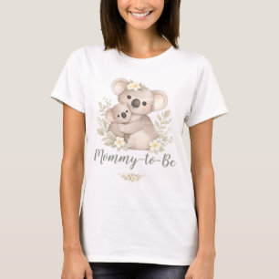 Cottagecore werdende Mutter Koala-Baby-Party T-Shirt