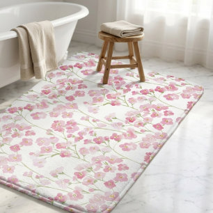 Cottagecore-Wildblumen-Botanische Blumen Badematte