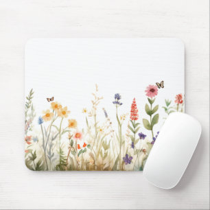 Cottagecore-Wildblumen-Schreibtischunterlage Vinta Mousepad