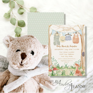 CottageCore Woodland Kleidung Fox Mushroom Baby Bo Einladung