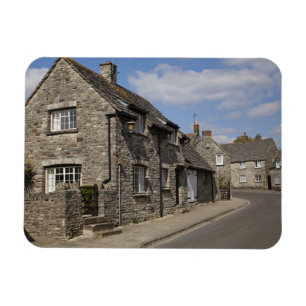 Cottages, Corfe Castle Dorf, Dorset, England, Magnet