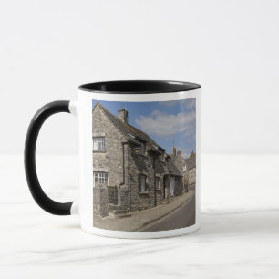 Cottages, Corfe Castle Dorf, Dorset, England, Tasse