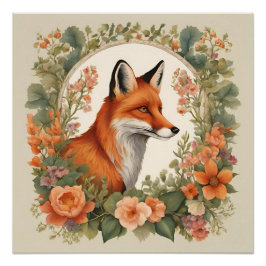 Cottages Fox Poster