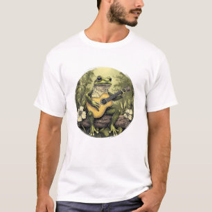 Cottages Frosch mit akustischer Gitarre Lover Wome T-Shirt