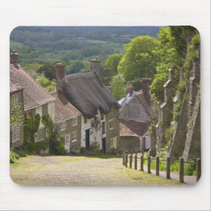 Cottages in Gold Hill, Shaftesbury, Dorset, Mousepad