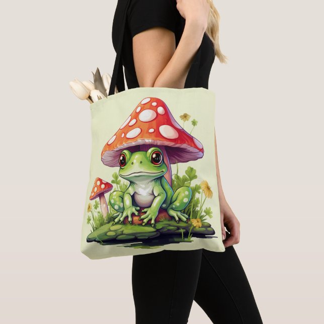 Cottages Toadstool Pilz und Frosch (Von Nahem)
