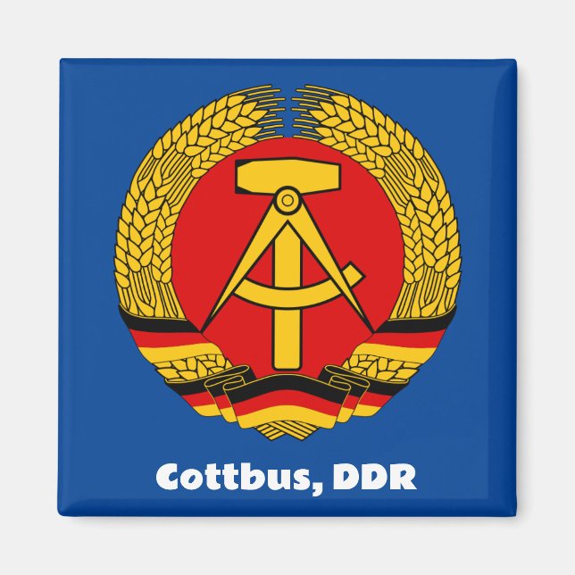 Cottbus, DDR, DDR Ossi Magnet (Vorne)