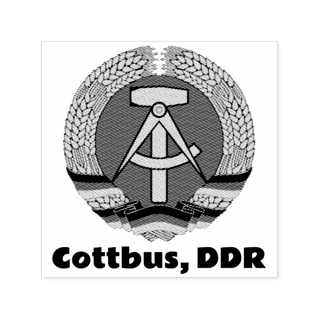 Cottbus, DDR, DDR Ossi Permastempel (Design)