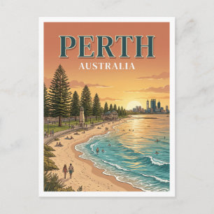 Cottesloe Beach Perth Australien Postkarte