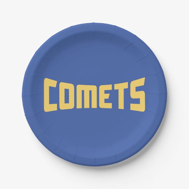 Cottey College Comets Pappteller (Vorderseite)