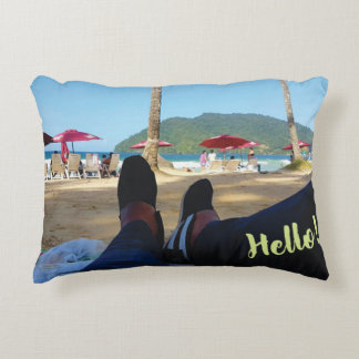 Cotton Accent Pillow 16" x 12" Zierkissen