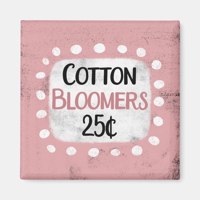 Cotton Bloomer 25 Cent Kühlschrank Magnet (Vorne)