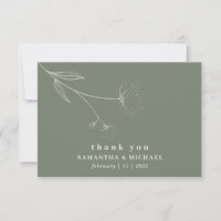 Cotton Blume Boho sage green beige vielen Dank