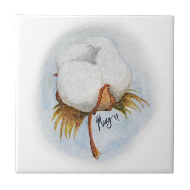 Cotton Boll Fliese (Vorderseite)