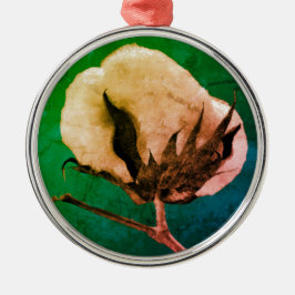 Cotton Boll Ornament Aus Metall