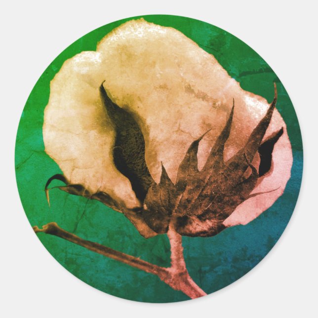 Cotton Boll Sticker (Vorderseite)