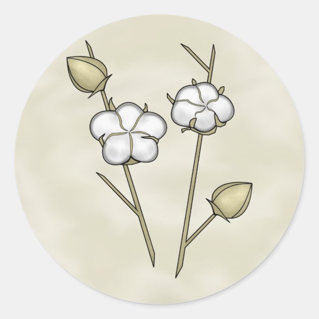 Cotton Boll Stickers (Vorderseite)