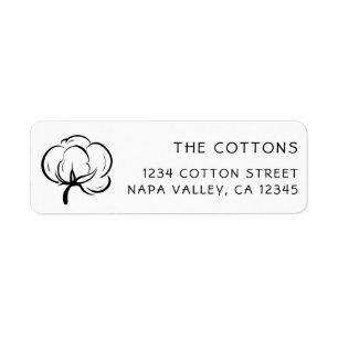 Cotton-Bolzen-Symbol Rücksendeadresse