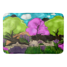 Cotton Candy Abstrakt Art Badematte