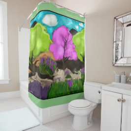 Cotton Candy Abstrakt Art Duschvorhang