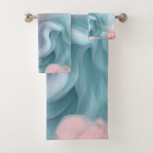 Cotton Candy Abstrakt Badhandtuch Set
