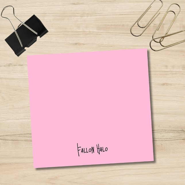 Cotton Candy Berufliche Minimalistische schwarze S Post-it Klebezettel (Von Creator hochgeladen)