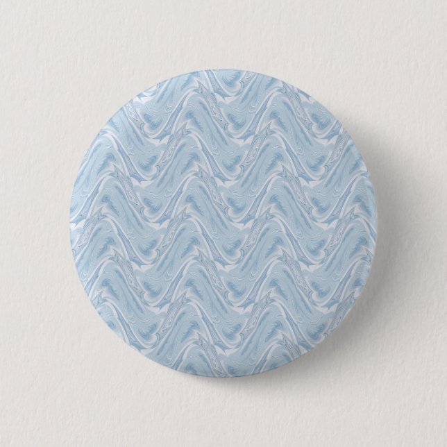 Cotton Candy Blue Abstrakt Button (Vorderseite)