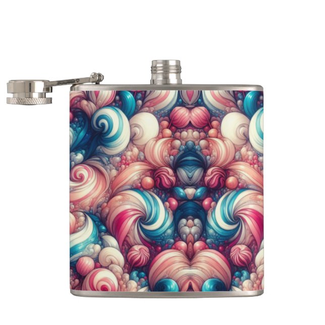 Cotton Candy Bubblegum Flachmann (Geöffnet)