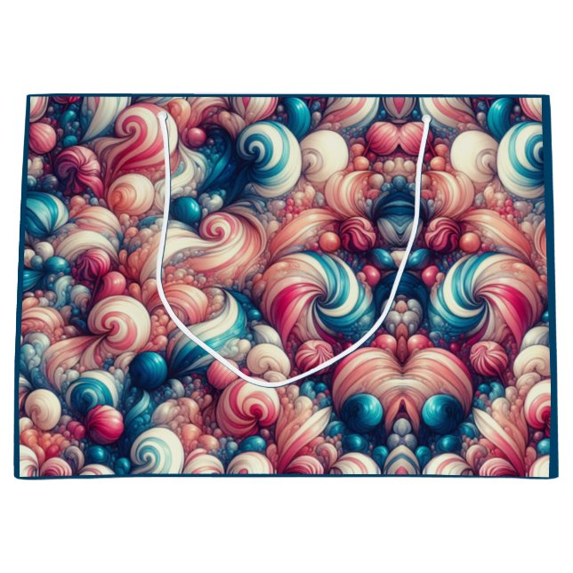 Cotton Candy Bubblegum Große Geschenktüte (Vorderseite)